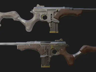 c52 carbine Low-poly 3D model