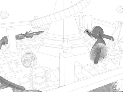 SI-FI City  Free low-poly 3D model