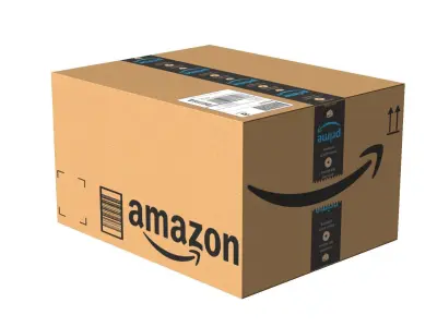 Amazon Box 2C PBR 08 Low-poly 3D model