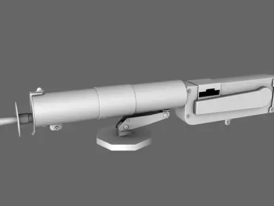 German Mashine Gun MG 08 Free 3D model