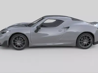 Generic Modern Sport Car Coupe 2020 Low-poly 3D model