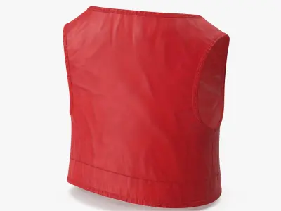 Cartoon Vest Red 3D model