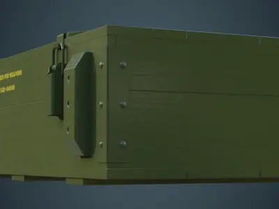 Ammunition Box 2A Low-poly 3D model