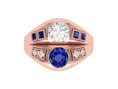 Wedding Ring 3D print model 102