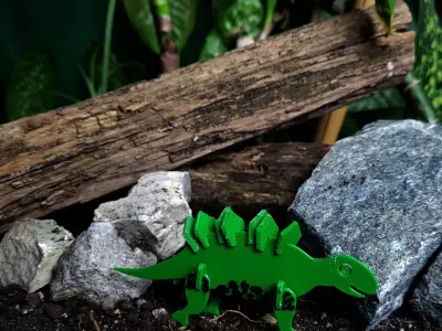 Dinosaurs Kit Cards Free 3D model