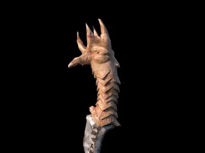 King Dagger Low-poly 3D model