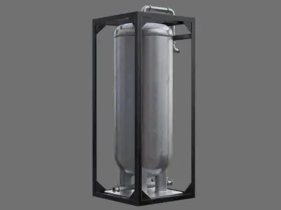 Oil Storage 1F Low-poly 3D model