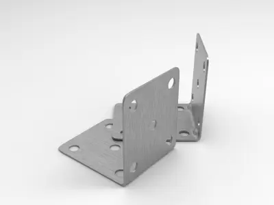 Ugu L-Shaped Angle Iron Bracket Low-poly 3D model