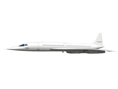 Concorde jet 3D model purchase