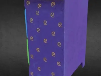 childrens wardrobe photogrammetry Free low-poly 3D model