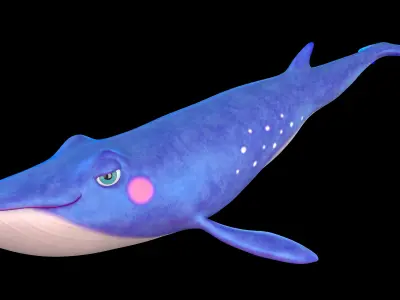 Whale RIG 3D model