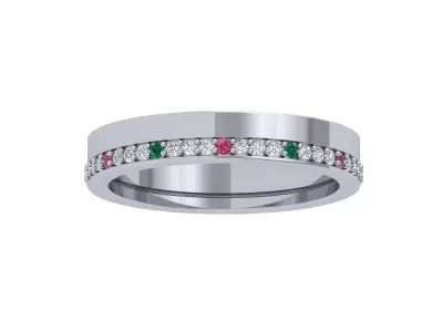 Solitaire Engagement Ring 3D print model 51