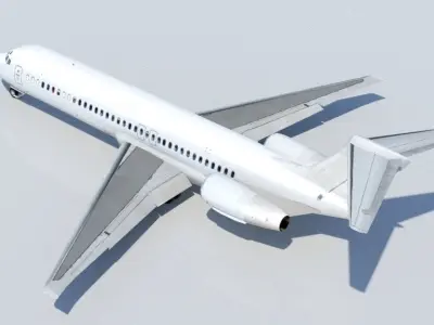 B717 Low Poly Static Mesh Low-poly 3D model