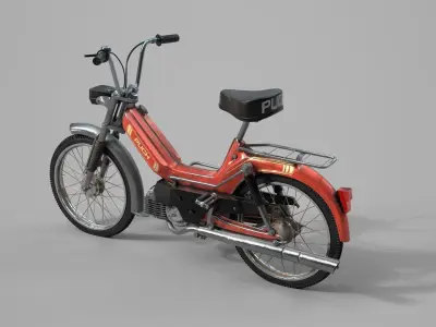 Puch Maxi Moped Dirty 3D model