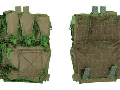 FERRO CONCEPTS BANGER BACK PANEL  Low-poly 3D model