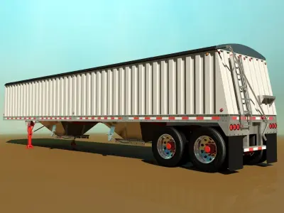 Grain Trailer 3D model