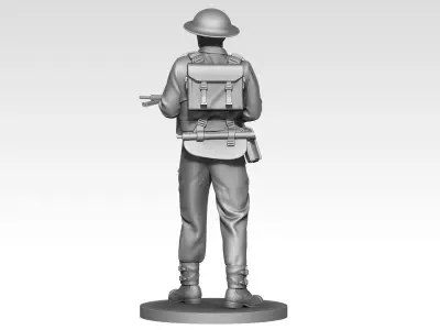 British soldier ww2 06 3D print model