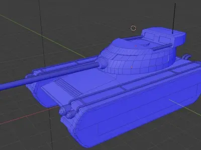 Tank free lowpoly fbx obj textures included Free low-poly 3D model