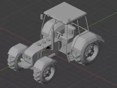 Tractor Free 3D model buy