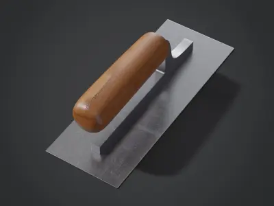 Mini Plastering Trowel 3D model