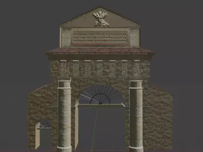 Targul Cailor Gate - Historic Landmark from Brasov 3D model