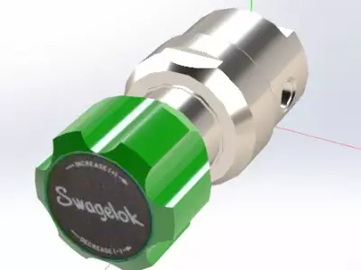 Swagelok KBP back pressure regulators 3D model