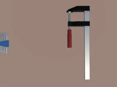 Various tools pack Low-poly 3D model