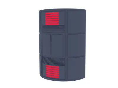 Death Star Large Red Pillar 1-12 scale Blackseries  3D print model