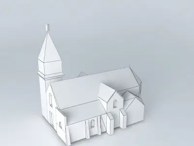 Saint Eustache Church Viroflay Free 3D model