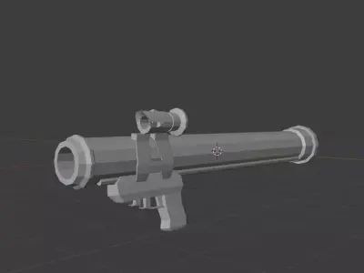 RPG 26 low poly Low-poly 3D model