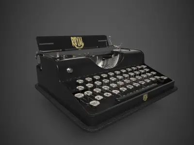Old Typewriter 3d model 3D model