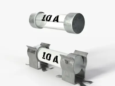 2K PBR Textured fuse model Low-poly 3D model