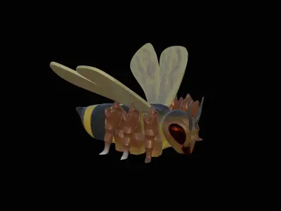 FLEXI HORNET BEE PRINT IN PLACE Free 3D print model
