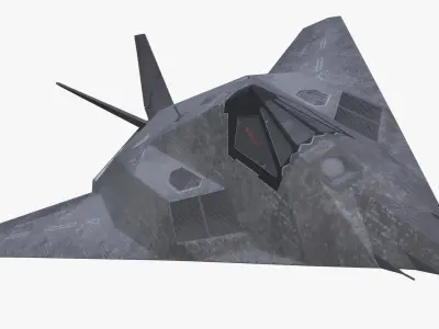 Military Stealth Aircraft in Flight  purchase 3D model