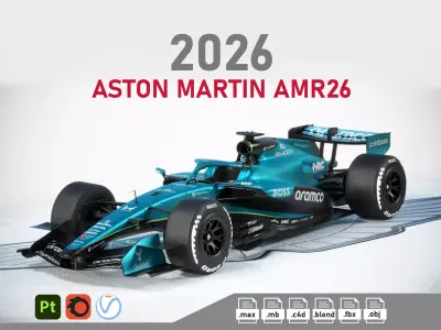 F1 Aston Martin AMR26 2026 3D model