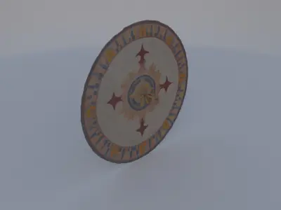 Mosaic Floor Medallion 3D model