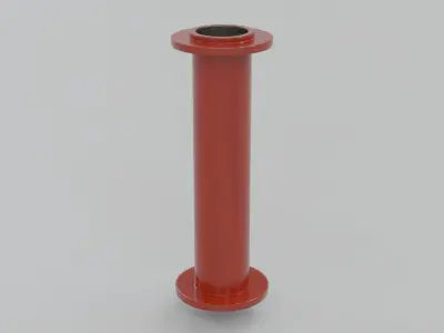 Modular Iron Pipes Low-poly 3D model