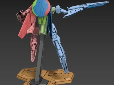 RXG-25 Combattroid 100mm Height 3D print model