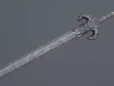 Sword 09 Low-poly 3D model