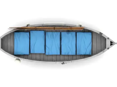 Fishing Boat 03 Low-poly 3D model