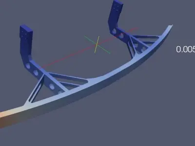 Curved Truck Underrun Free 3D model