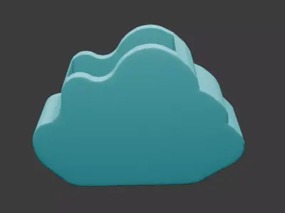 cloud flower pot 3D model