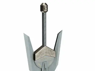 Sword 12 Low-poly 3D model