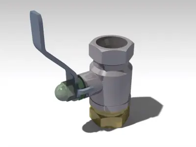 Ball valve Free 3D model