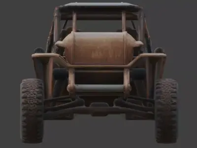 Wasteland Raider Nomad Buggy 3d Low-poly 3D model