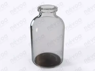 Glass vial - GME 402 - Vial - antibiotics - 30 ml 3D model