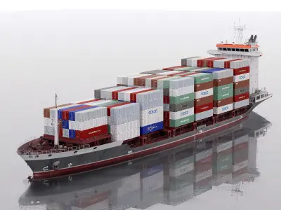 Container Feeder 800 Grey 3D model