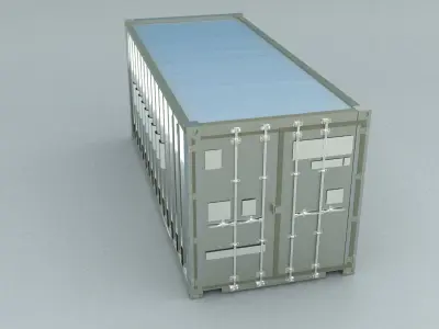 laos Shipping Container Low-poly 3D model