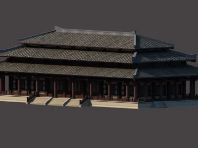 Ancient Chinese Architecture 3D model from CGTrader