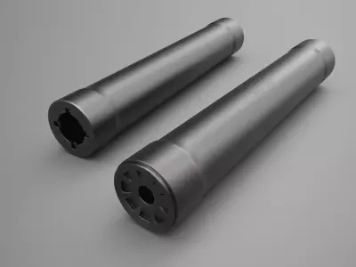 Sig Sauer SRD22X Suppressor Low-poly 3D model